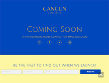 Tablet Screenshot of cancuncollection.com